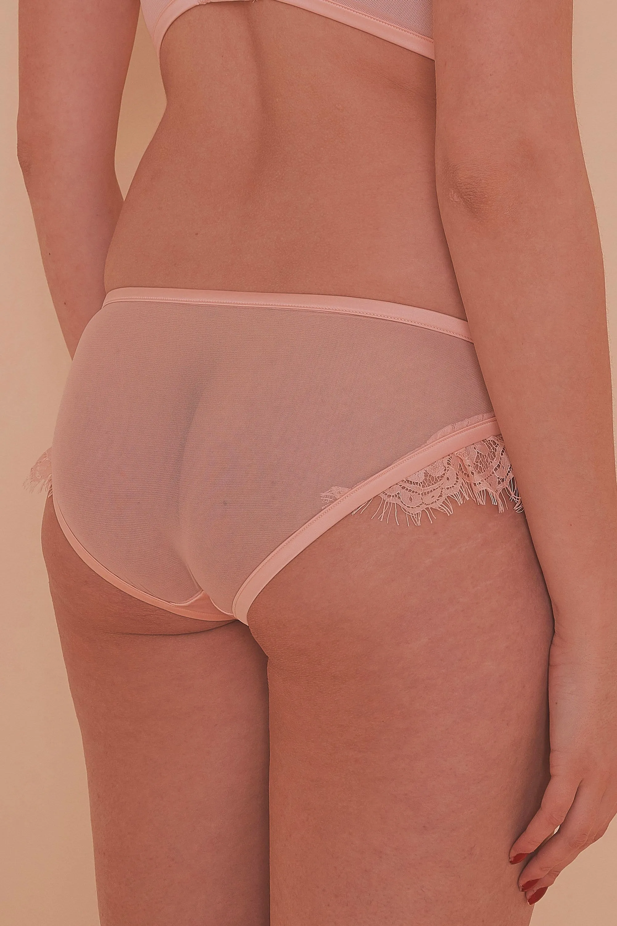 Bernadette Peach Corset Front Brief