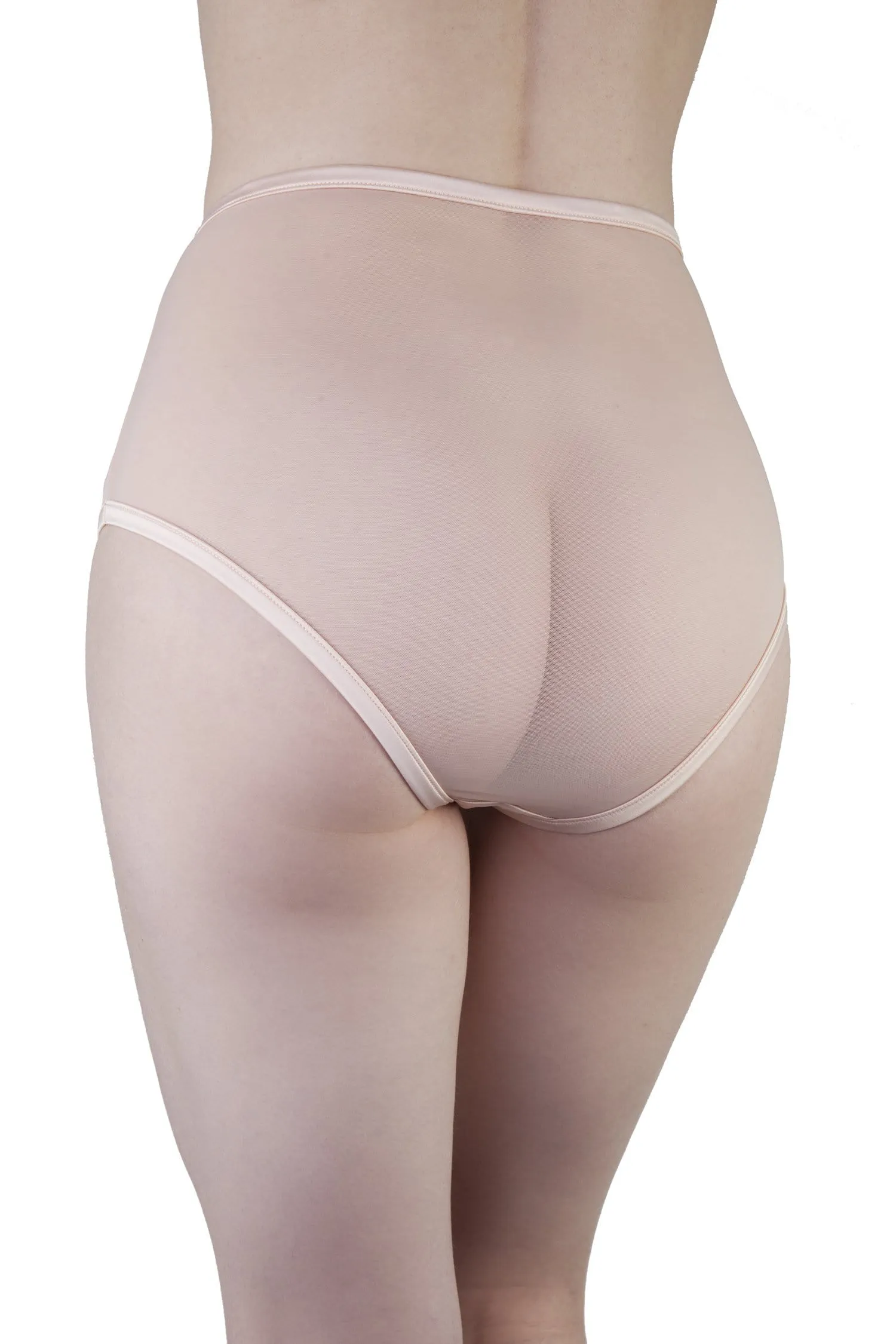 Bernadette Peach Corset Front High Waist Brief