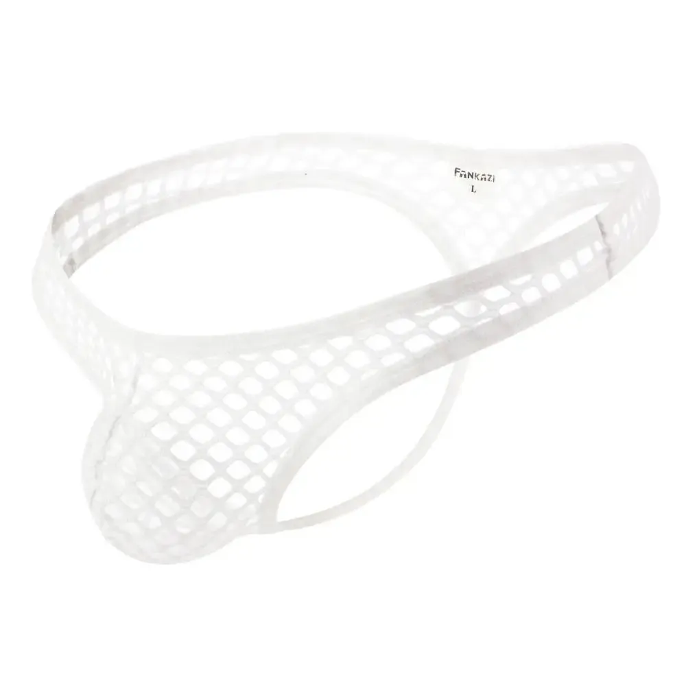 Big Mesh Underwear Men Sexy Thongs Transparent See Through Underpants G string Men T-back Panties Fishnet Gay Briefs for Man