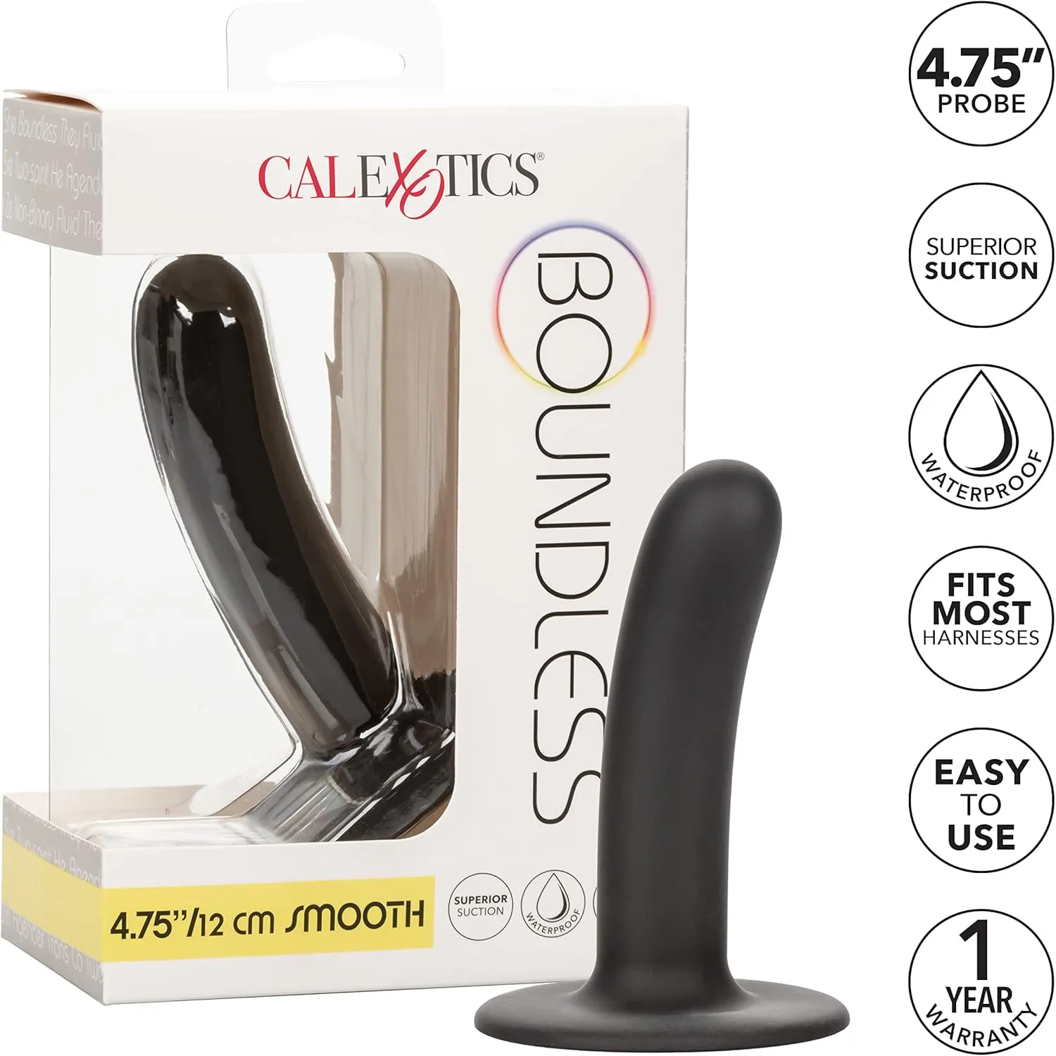 CalExotics Boundless 4.75/12cm Smooth Probe Dildo