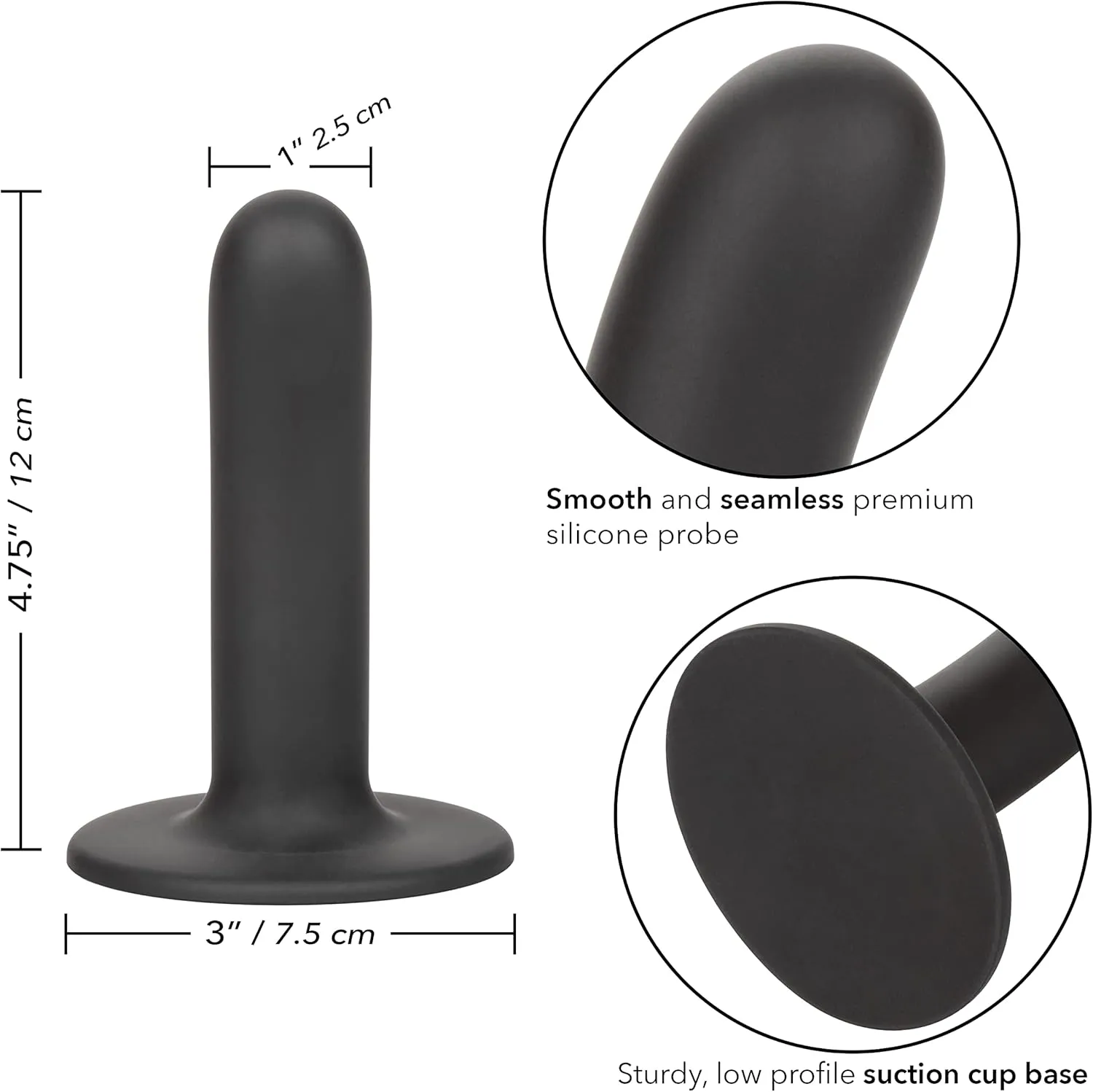 CalExotics Boundless 4.75/12cm Smooth Probe Dildo