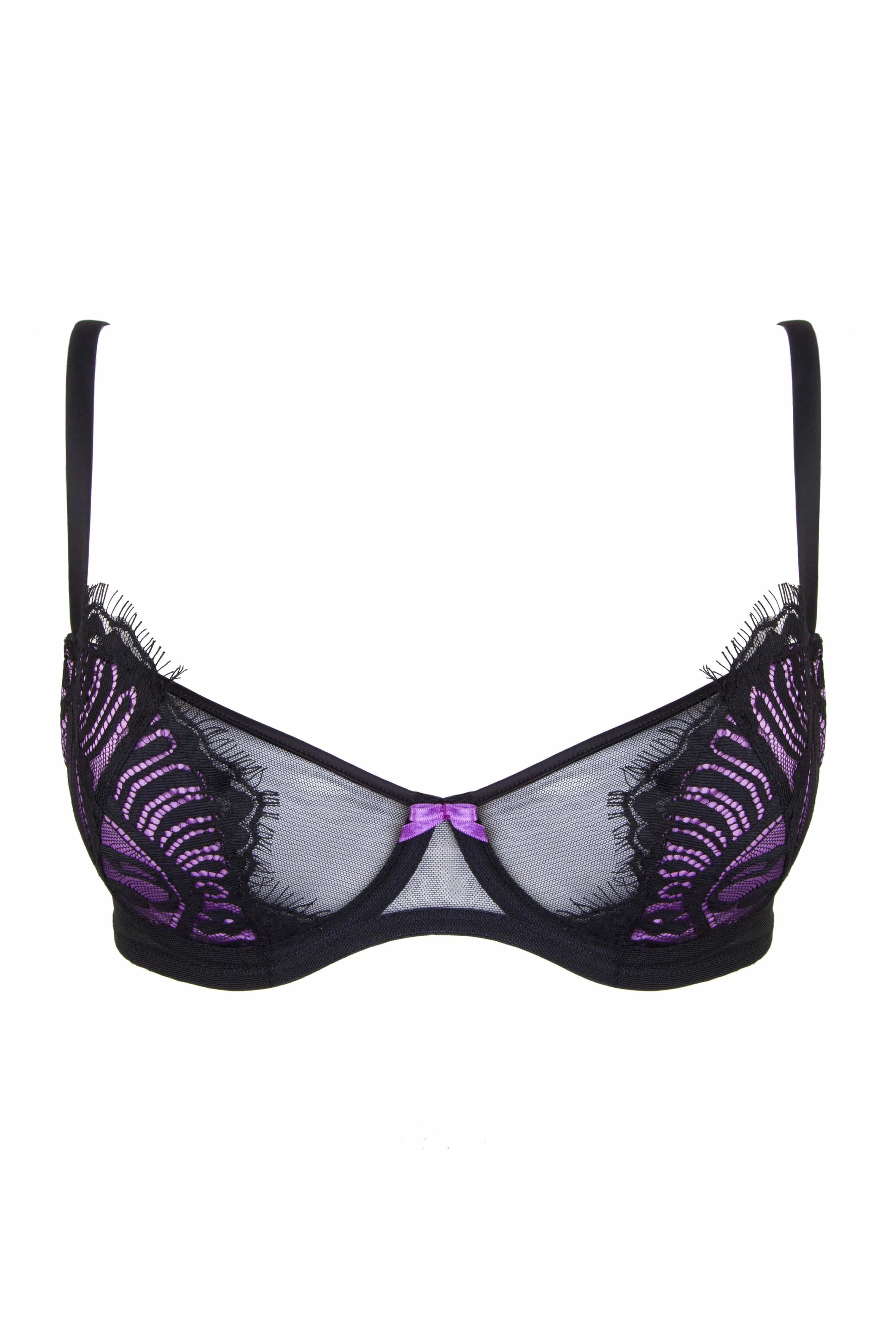 Candy Ultra Violet/Black Bra A-D Cups