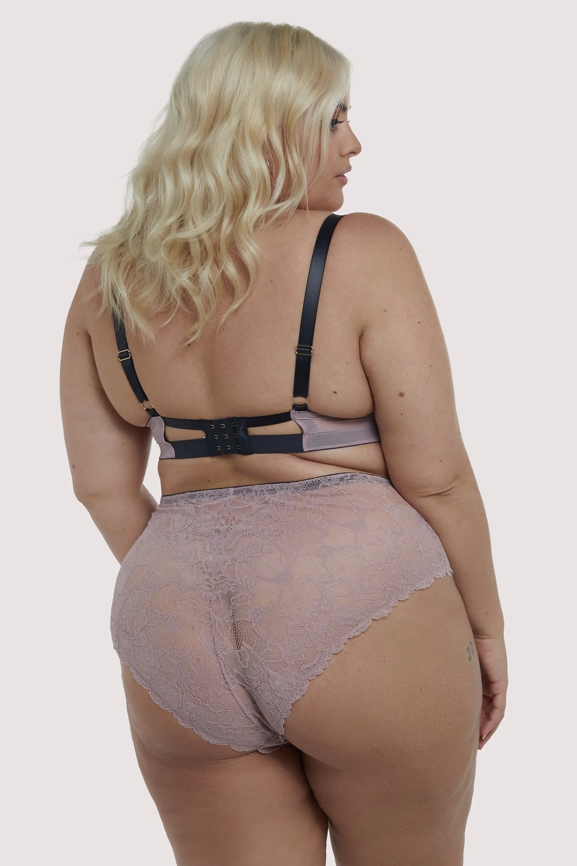 Celestina Satin Binding Lace Curve Bra