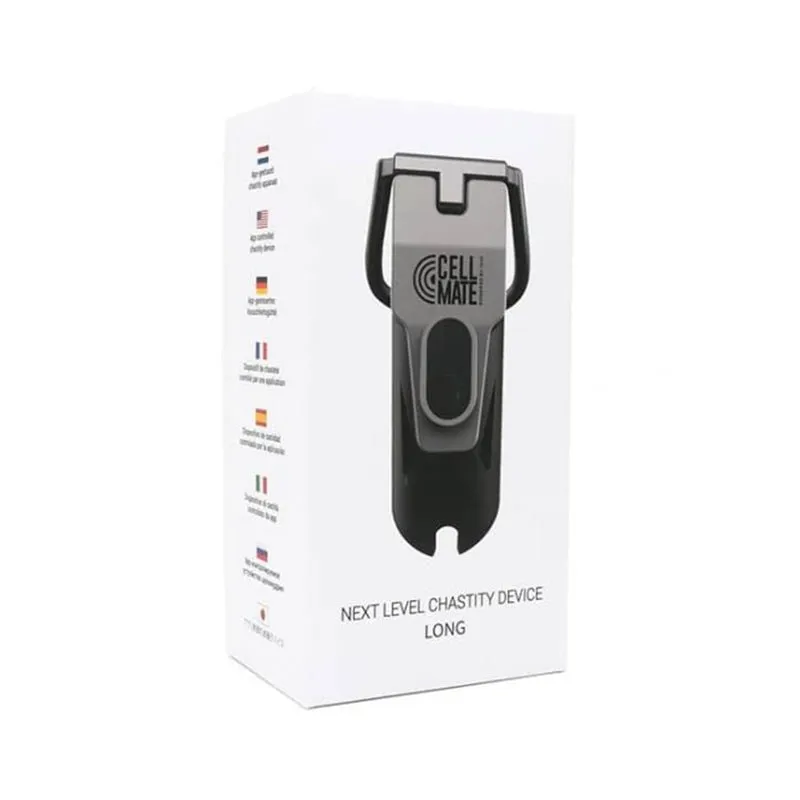 CellMate App-Controlled Male Chastity Device sz Long 4.75