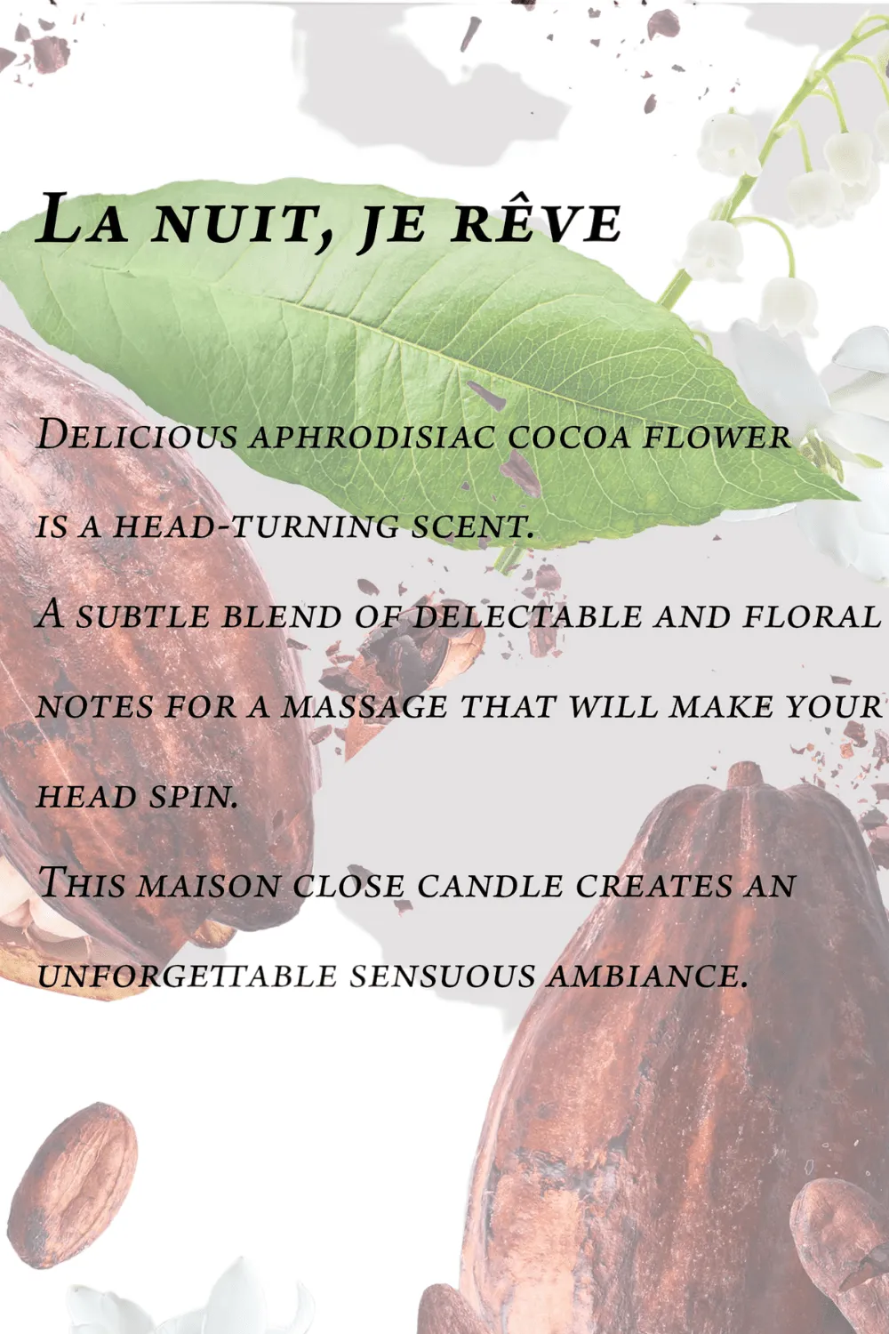 Cocoa Blossom Massage Candle