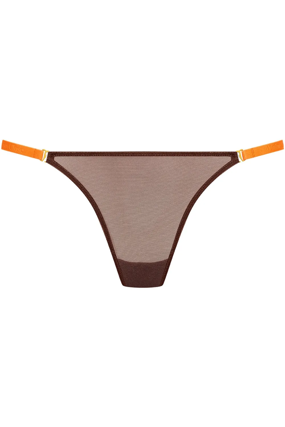 Corps à Corps Mini Thong Brown/Neon Orange