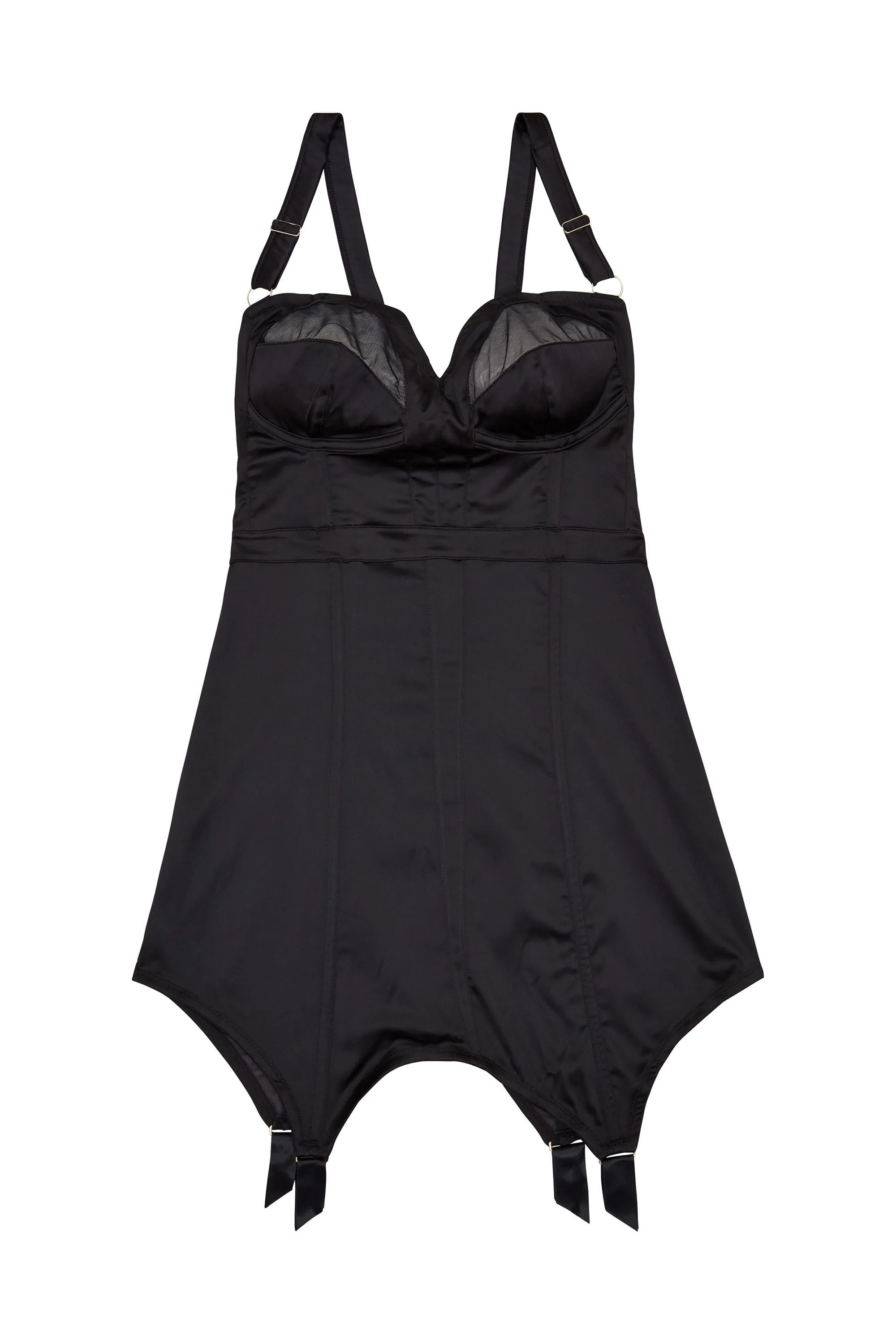 Felicity Hayward Marnie Retro Girdle Dress Black Curve