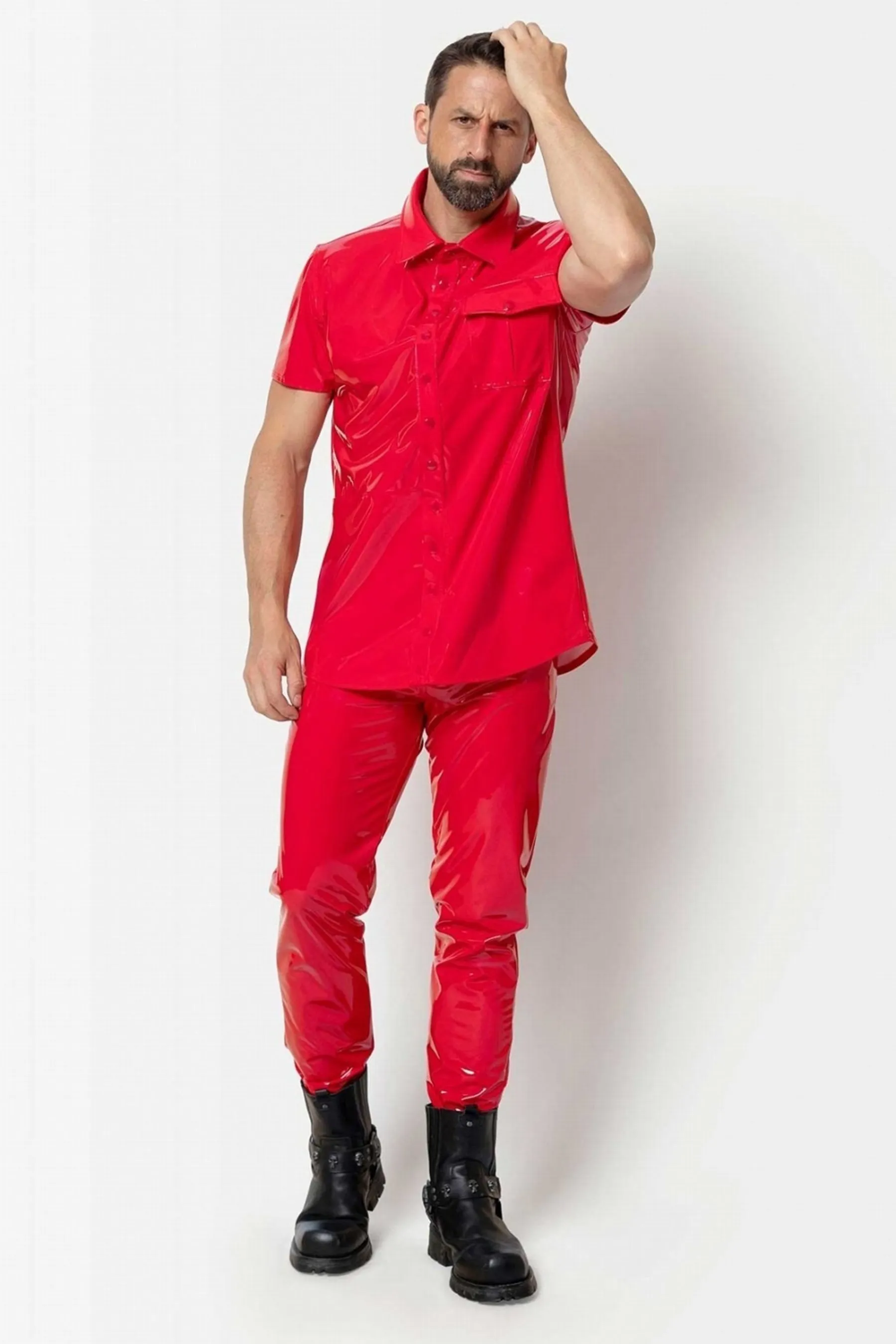 FINN Button Up Vinyl T-Shirt
