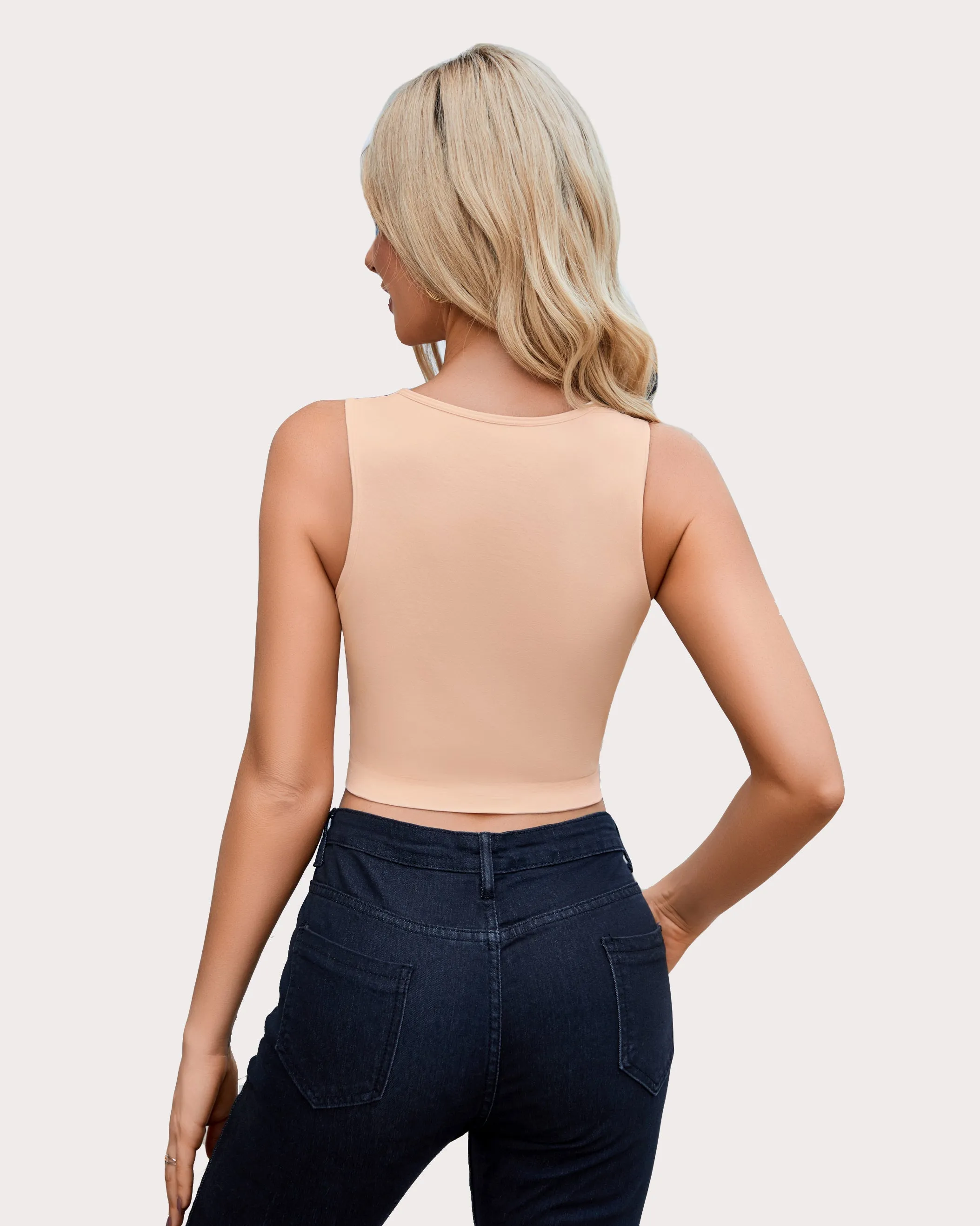 Fishnet Top Cut Out Crop Tank Top