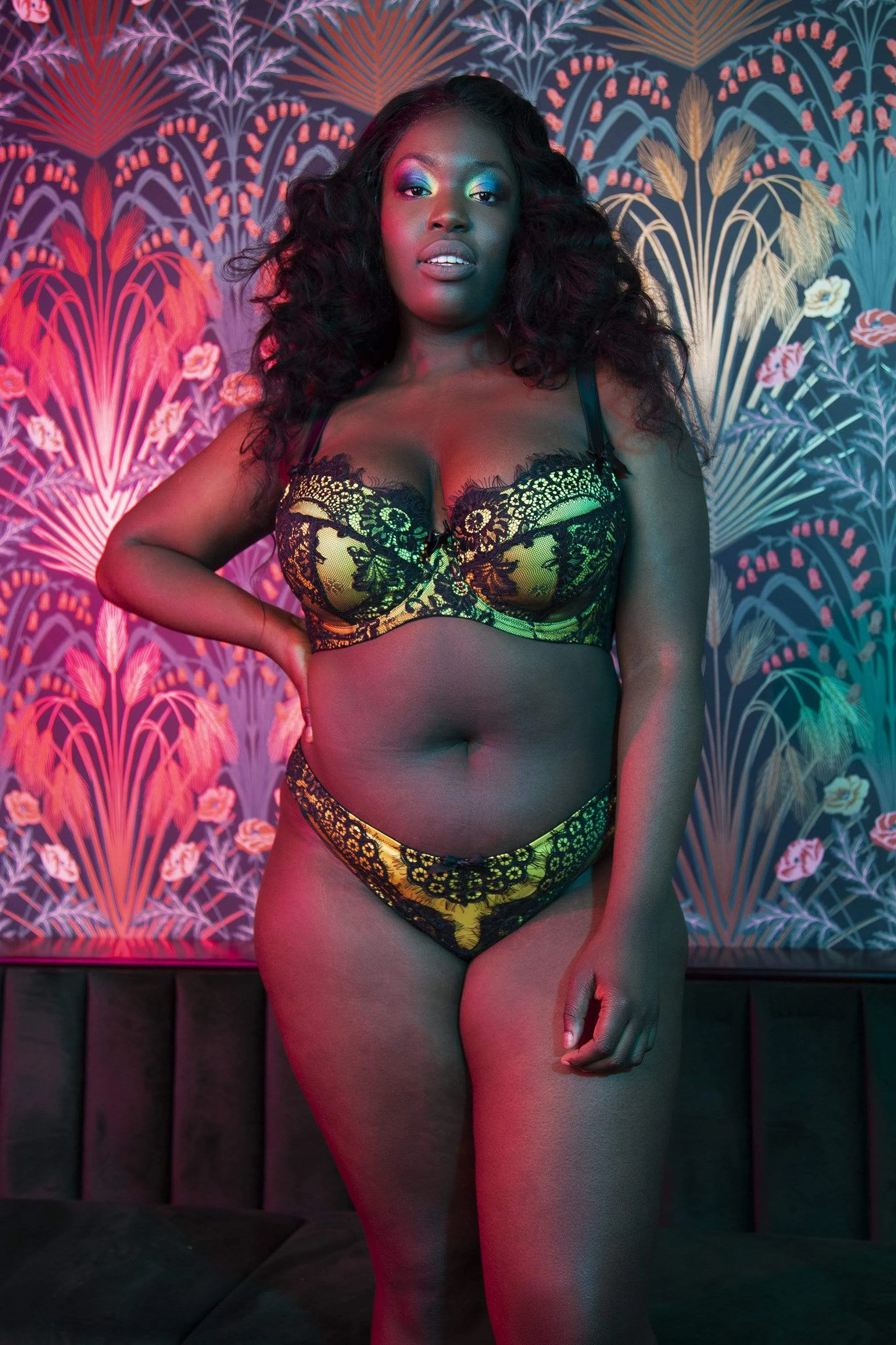 Jaquelina Mustard Contrast Brazilian Brief
