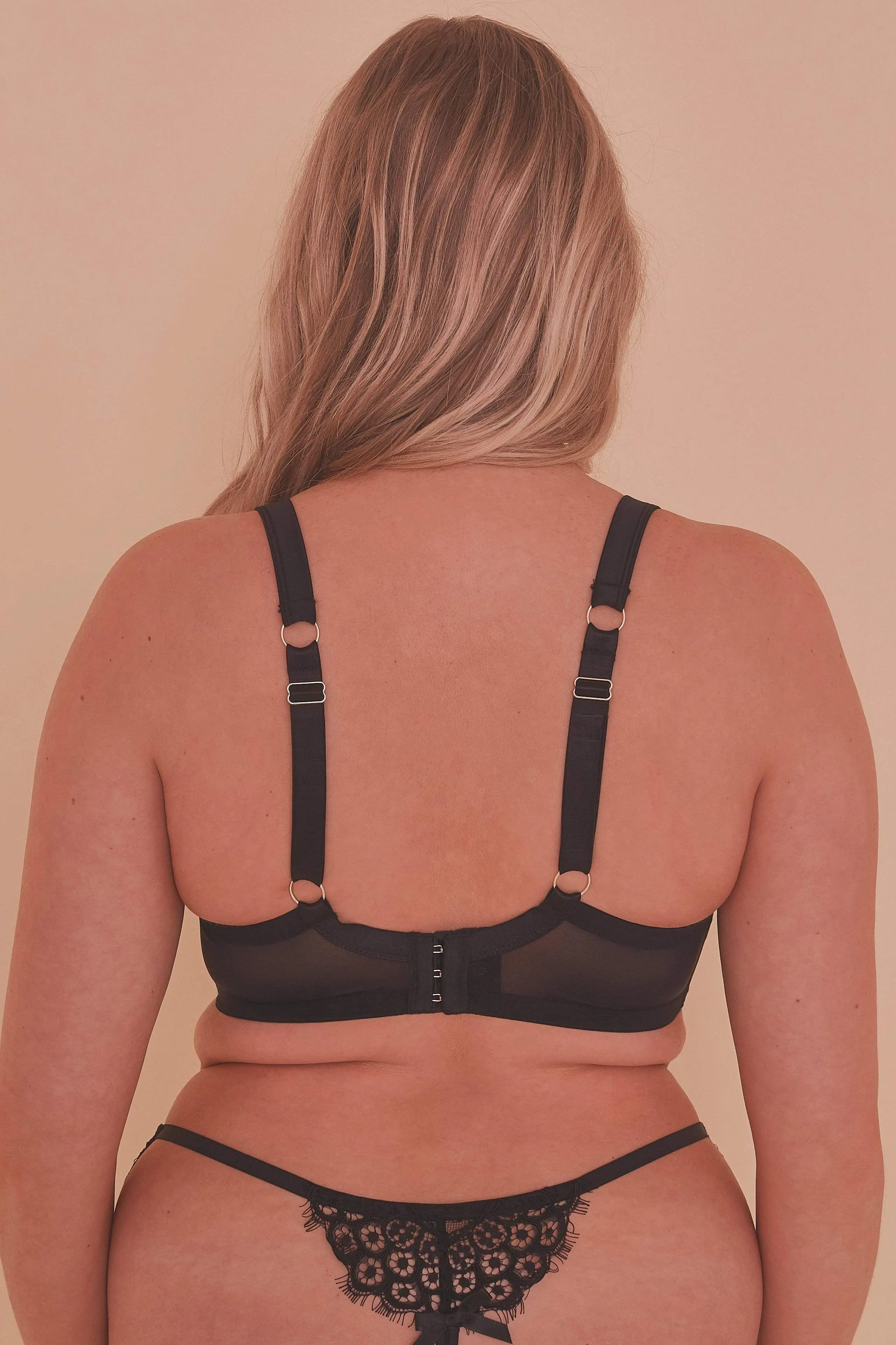 Jaquelina Mustard Contrast Quarter Cup Bra