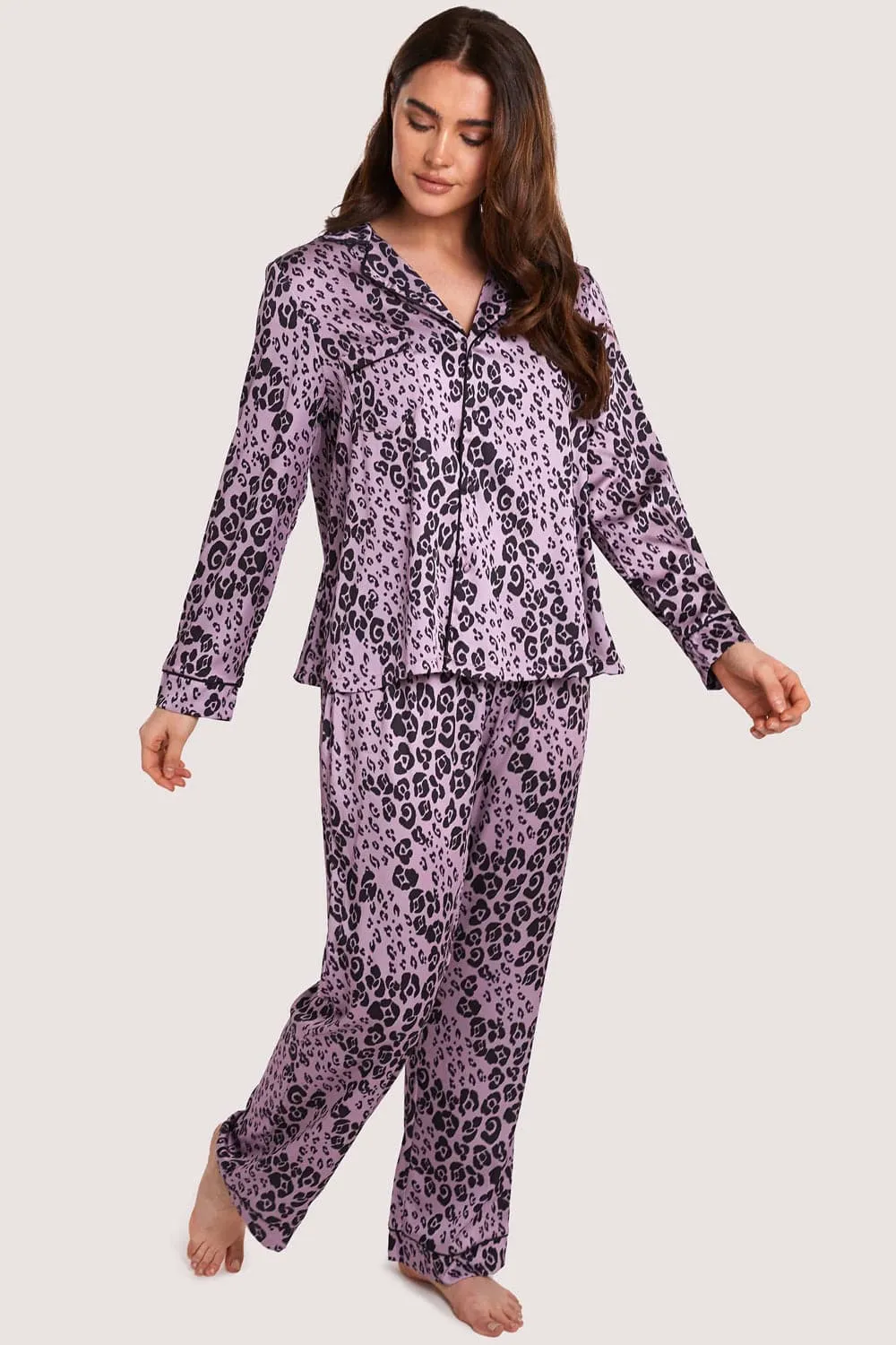 Kaylee Animal Print Pyjama Set. Size UK 8