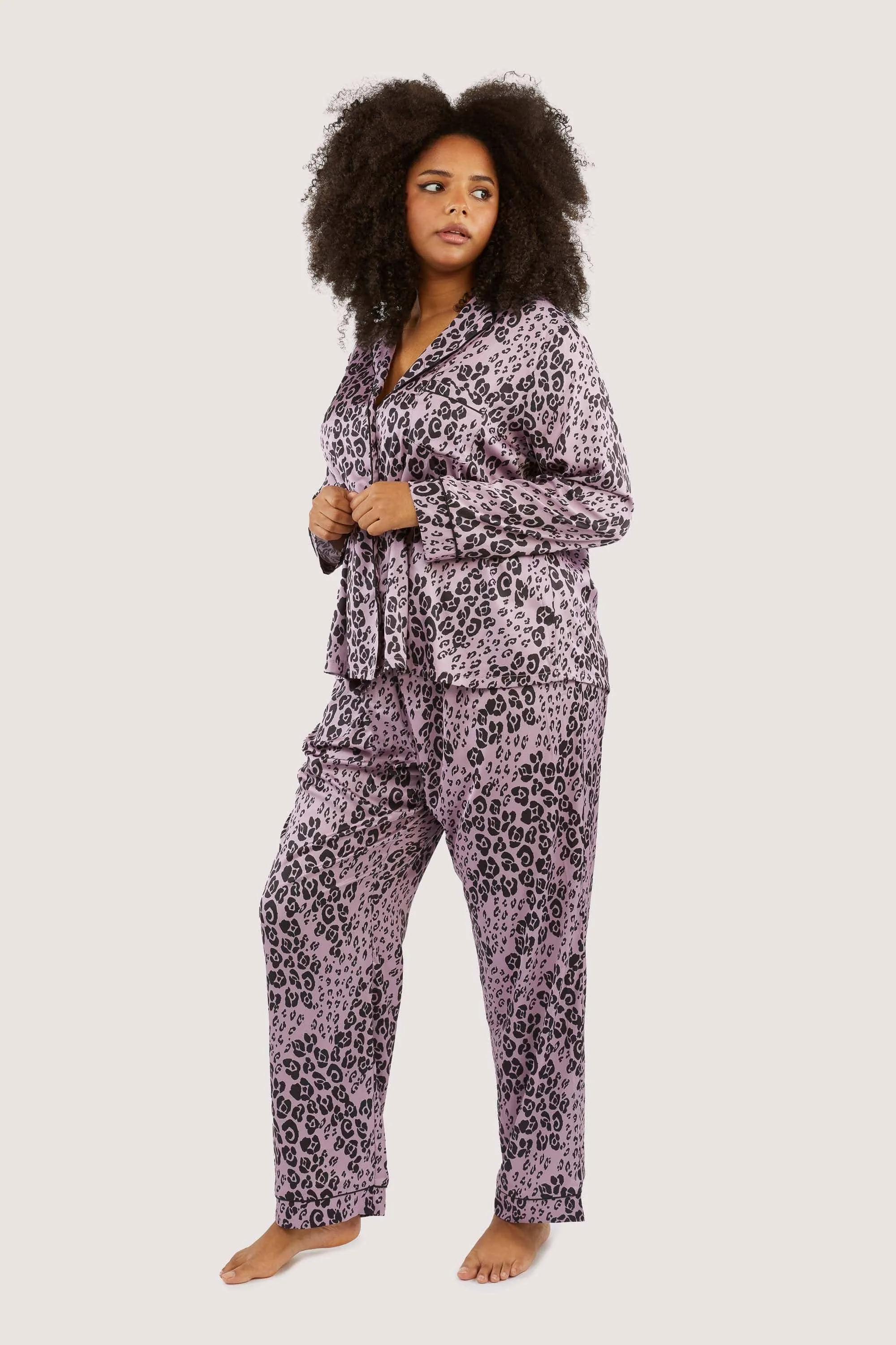 Kaylee Long Sleeve Lilac Animal PJs