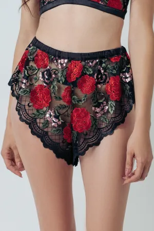 Kilo Brava Black Wild Roses Short