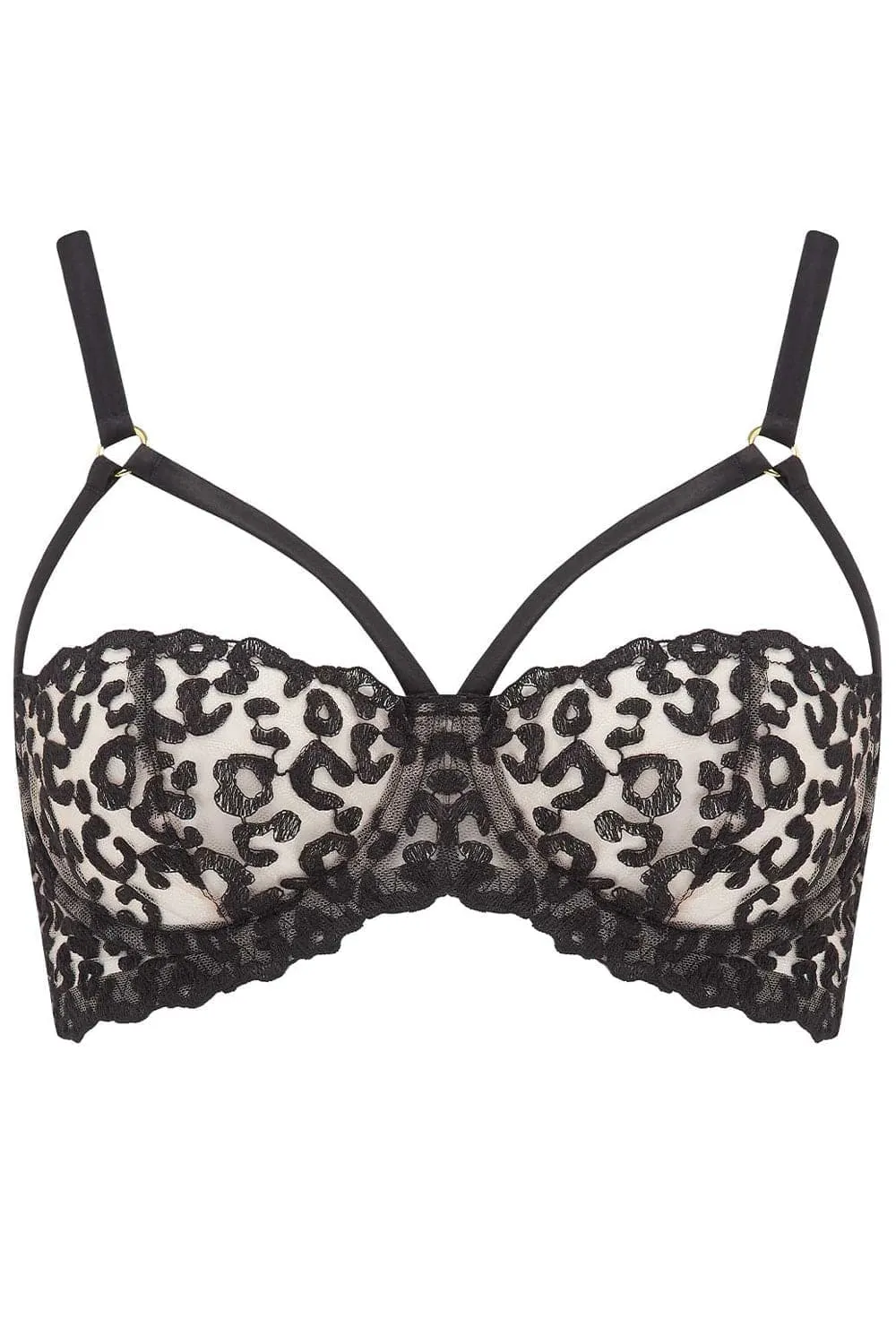Kittie Strap Balcony Bra. Size UK 34C