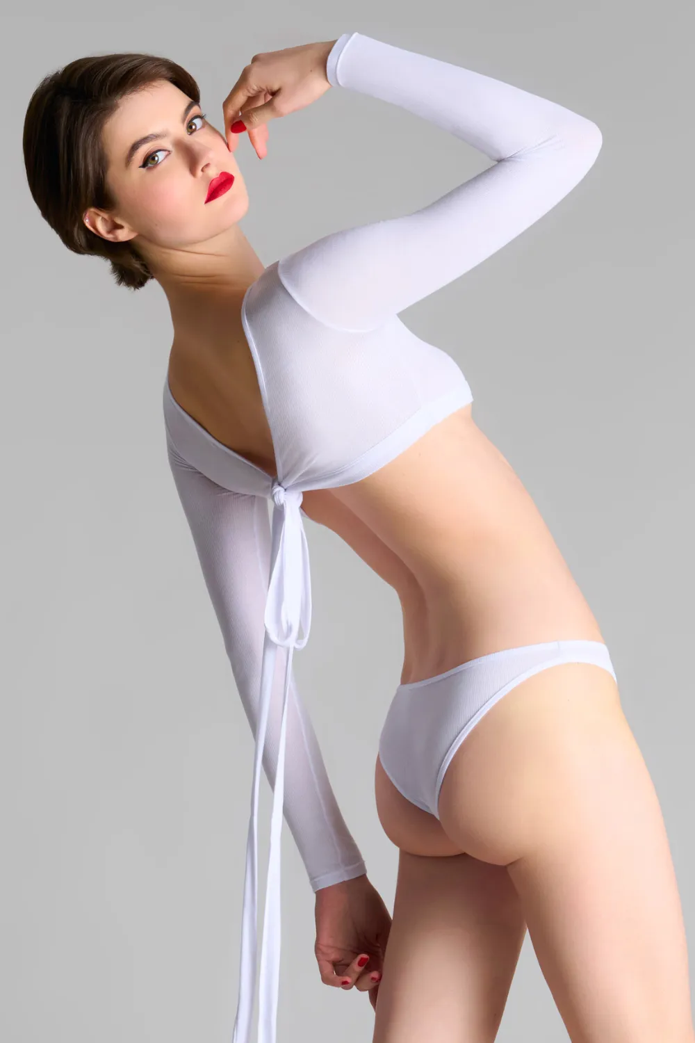 La Femme Amazone Brief White