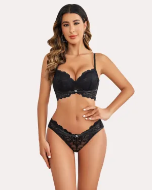 Lace Push Up Bra and Panty Set (DE Only)