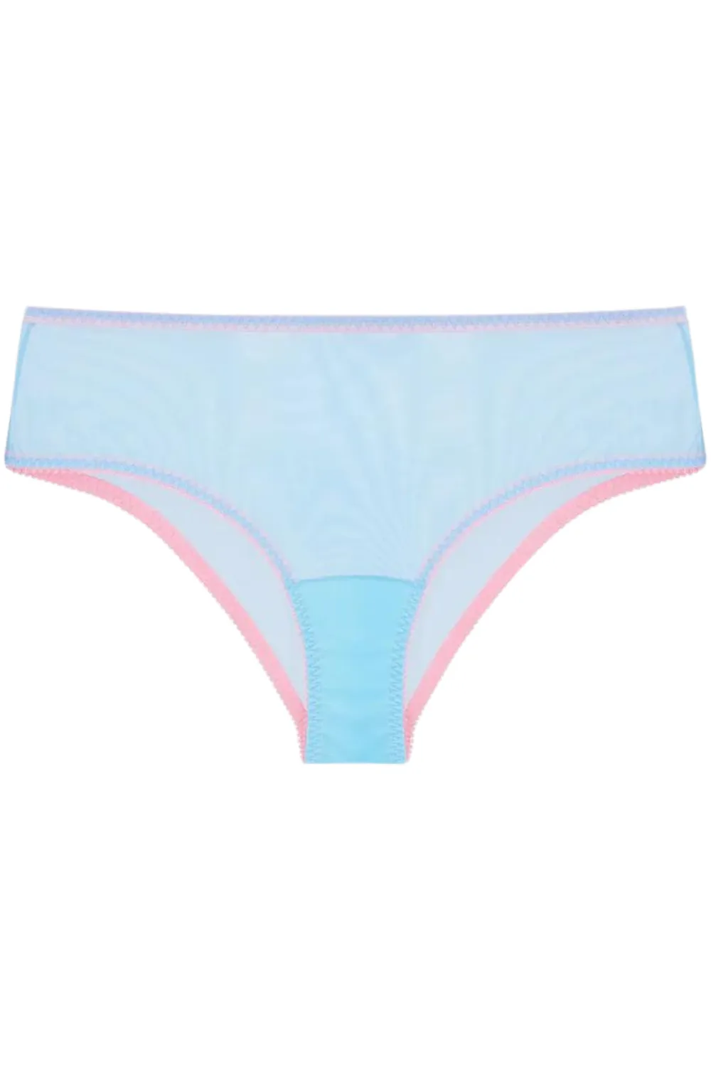 Layla Tulle High Waist Knicker Blue