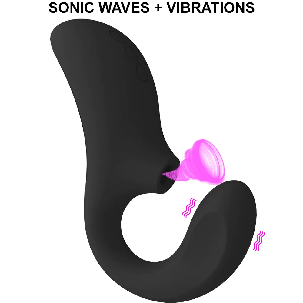 Lelo Enigma Cruise Sonic Clitoral Stimulator Sucker G Spot Vibrator USB Sex Toy