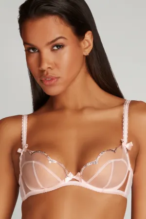 Lorna Party Plunge Bra Pink. Size 36B