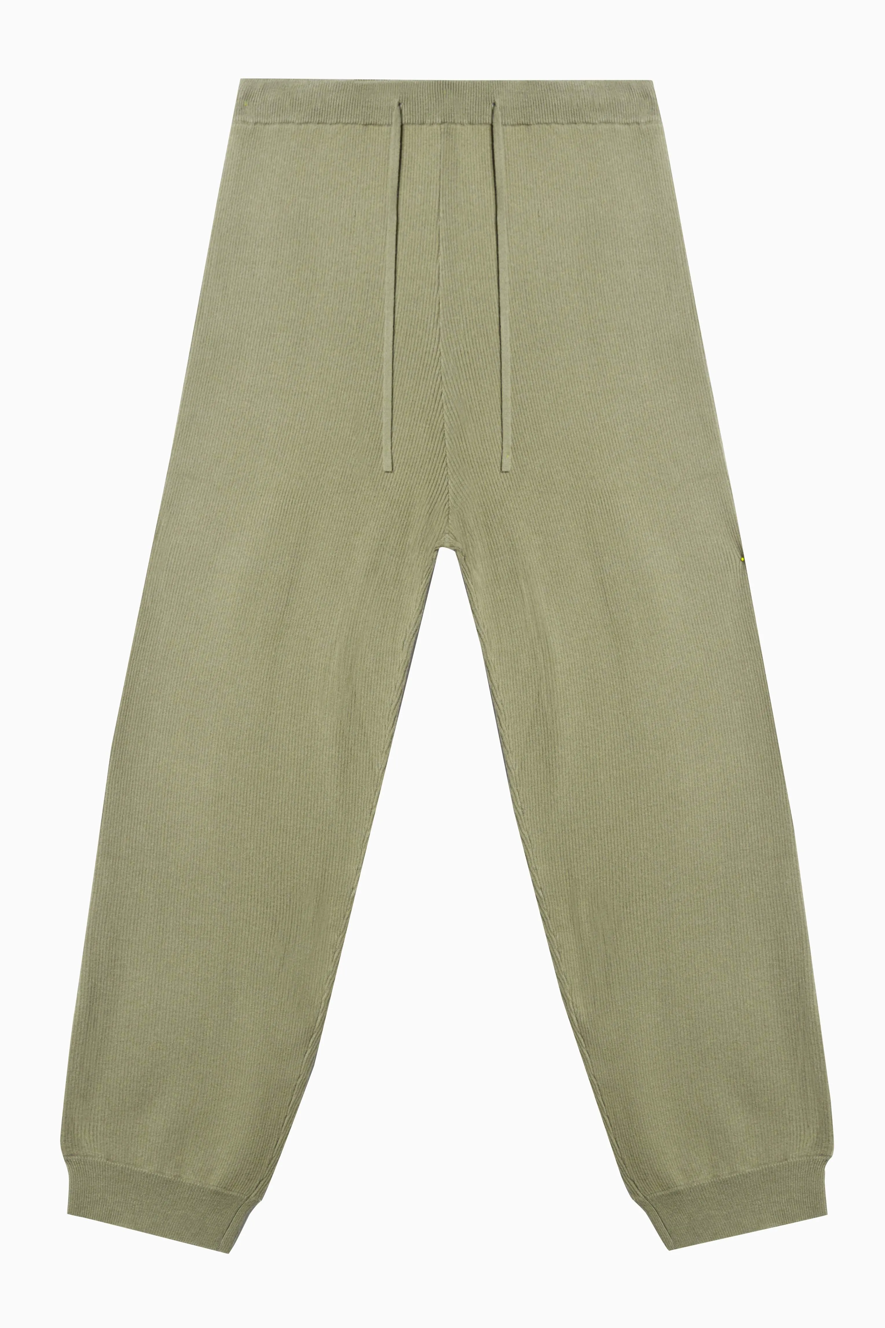 Lounge Khaki Knitted Rib Jogger
