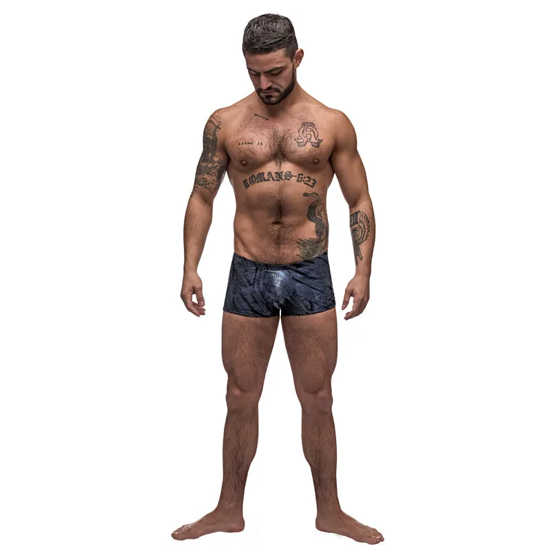 Male Power Blue Streak Mini Short Blue Medium