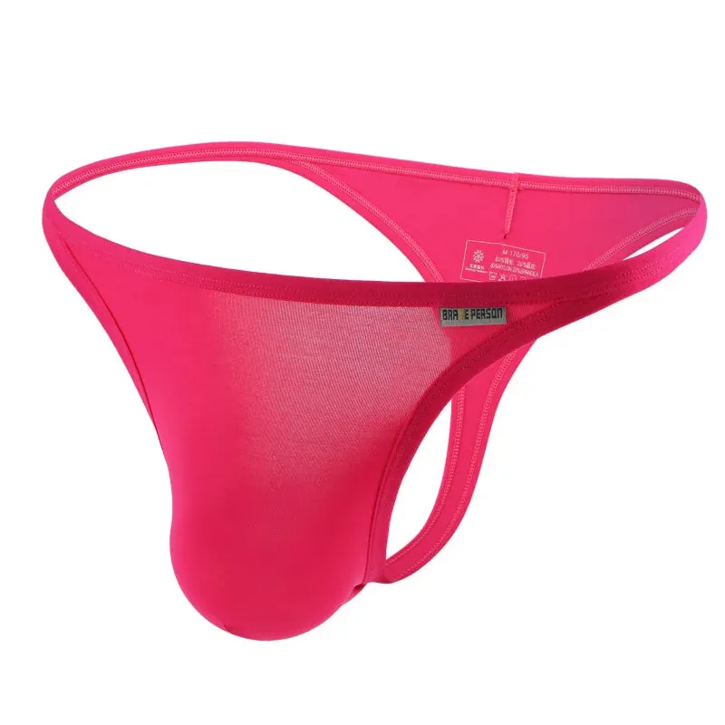 New Fashion Men Underwear Sexy Men Briefs Bikini Thin Section Breathable Thongs Low Waist Underpants Quick Dry