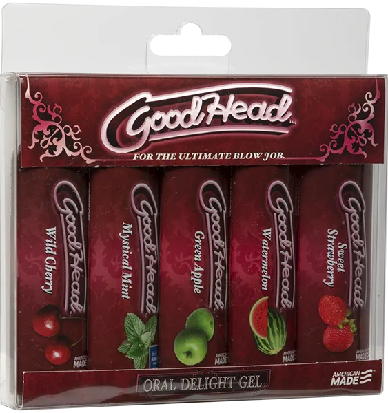 Oral Delight Gel - Multi 5-Pack Cherry Mint Watermelon Apple Strawberry
