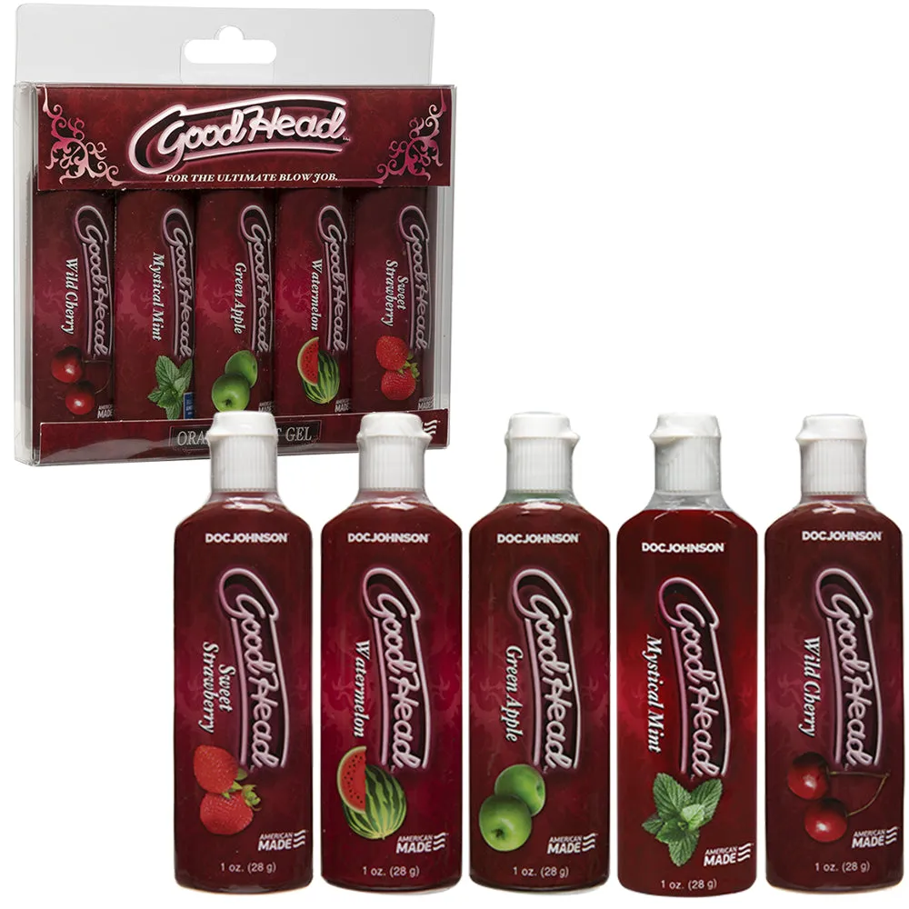 Oral Delight Gel - Multi 5-Pack Cherry Mint Watermelon Apple Strawberry