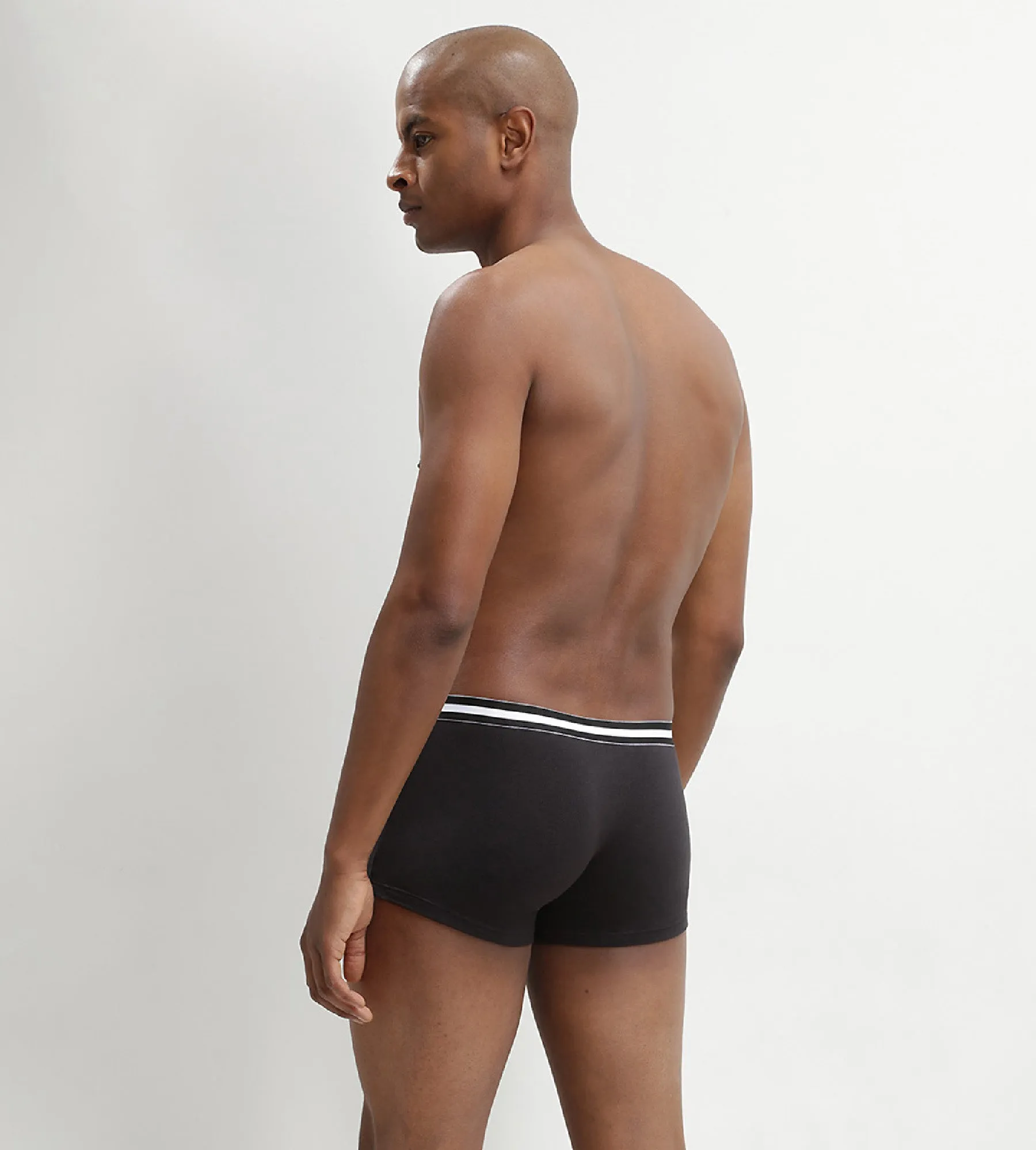 Pack of 2 Black EcoDIM Cotton Stretch Boxer Briefs