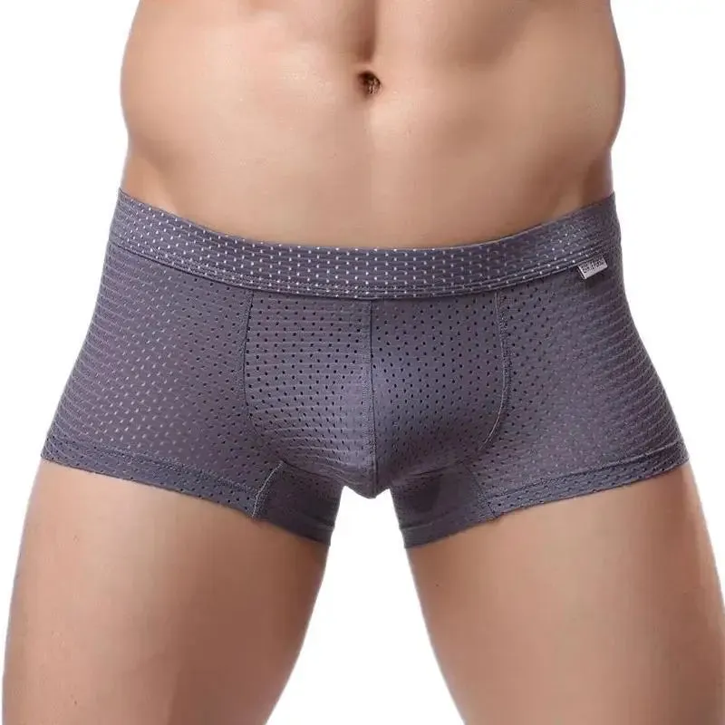 #PB Men Underwear Mesh Breathable Boxer Shorts