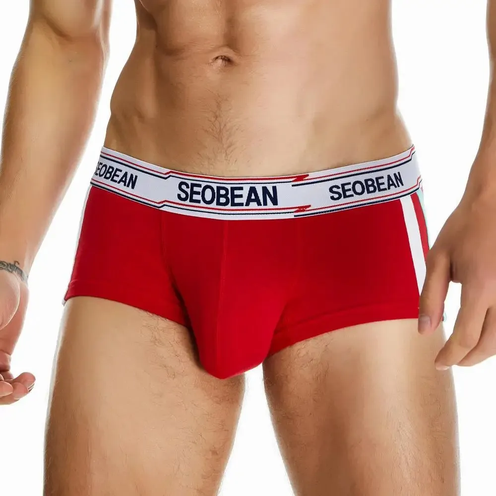 #PB Men's Boxers Briefs Breathable Cotton Underwear