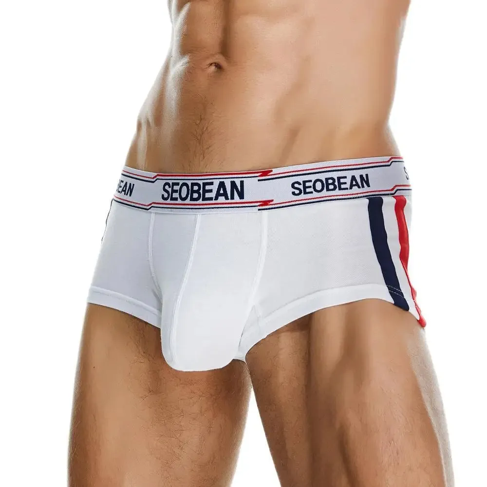 #PB Men's Boxers Briefs Breathable Cotton Underwear