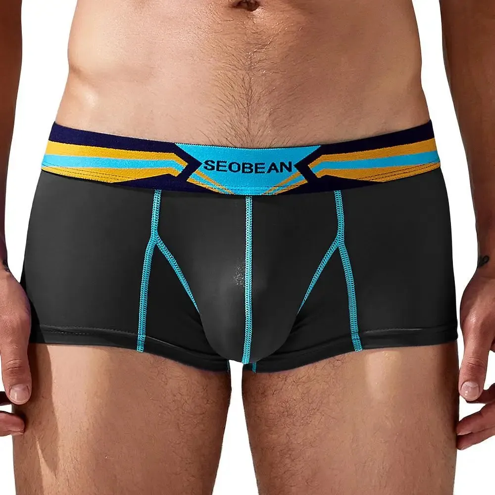 #PB Mens Boxers Ice Silk Breathable Underpants
