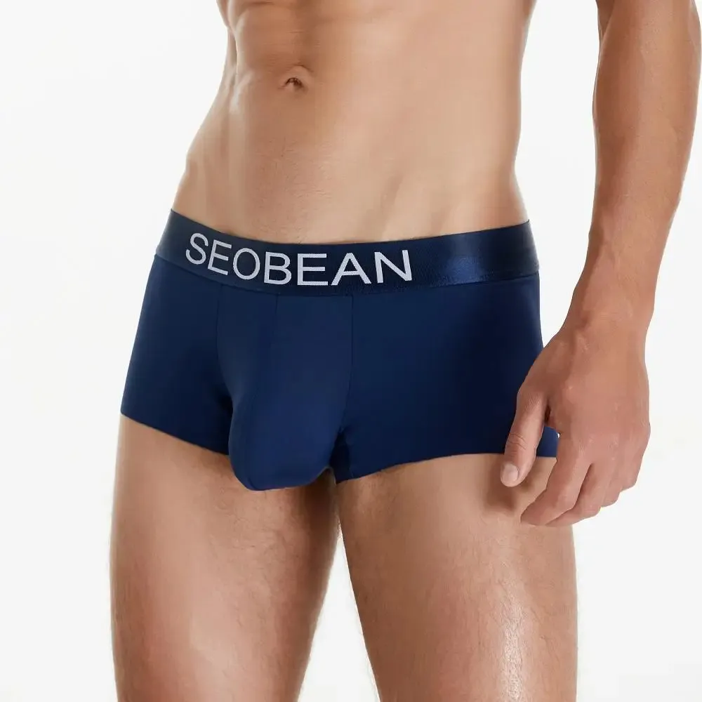 #PB Men's Boxers Ice Silk Cool Breathable Underwear Boxer Shorts