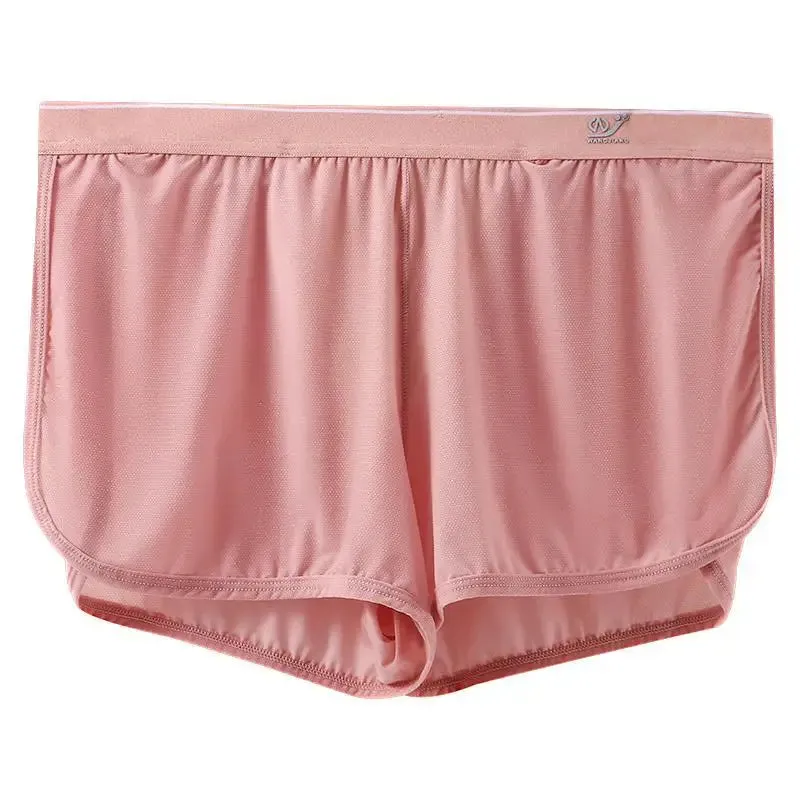 #PB Sleep Bottoms Men Arrow Shorts Ice Silk Mesh Breathable Underwear Boxers Shorts