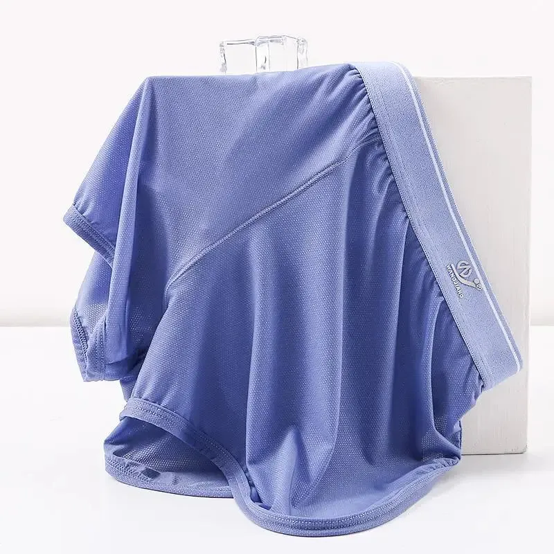 #PB Sleep Bottoms Men Arrow Shorts Ice Silk Mesh Breathable Underwear Boxers Shorts