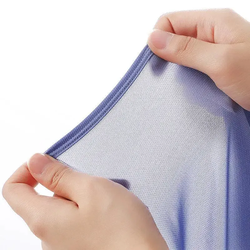 #PB Sleep Bottoms Men Arrow Shorts Ice Silk Mesh Breathable Underwear Boxers Shorts