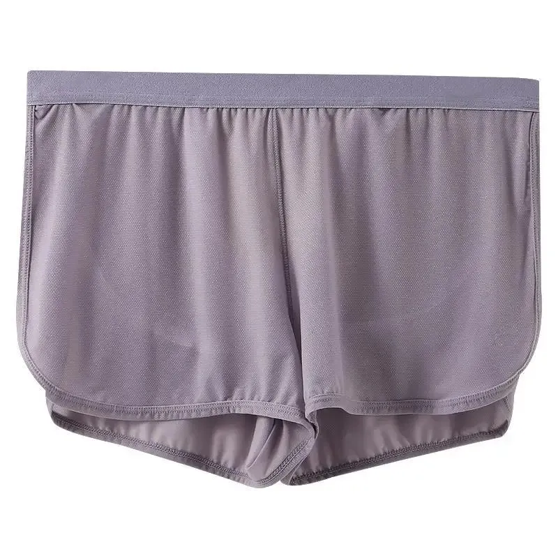 #PB Sleep Bottoms Men Arrow Shorts Ice Silk Mesh Breathable Underwear Boxers Shorts