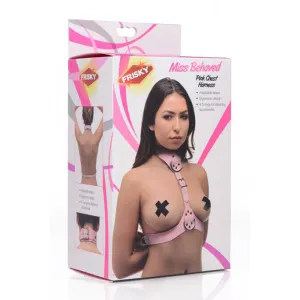 Pink Bondage Chest Harness