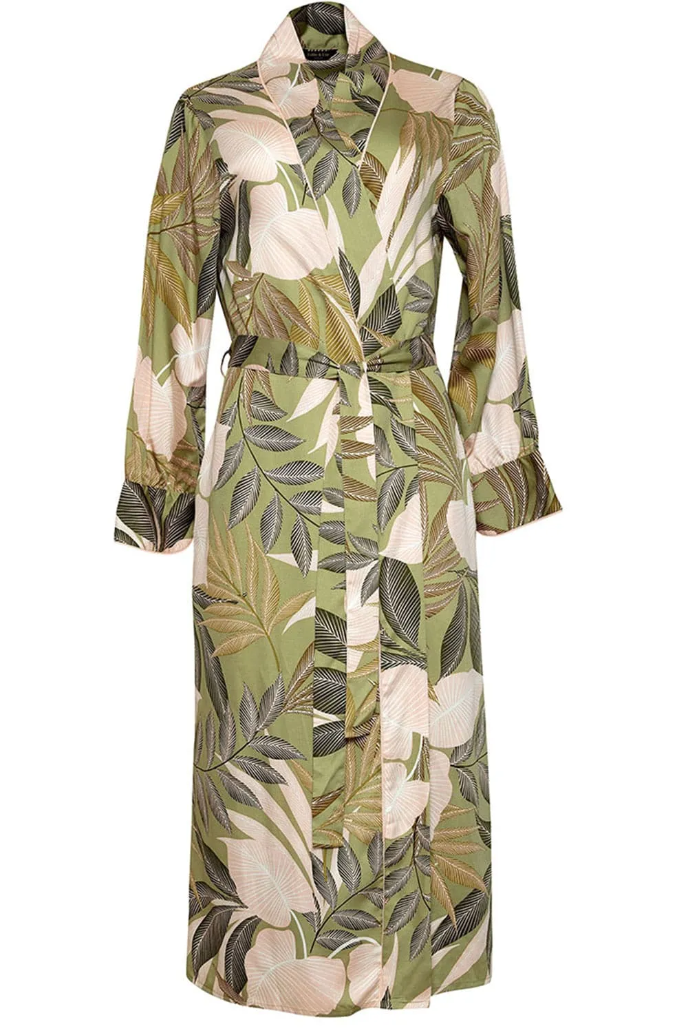 Richmond Leaf Print Long Dressing Gown. Size UK 8
