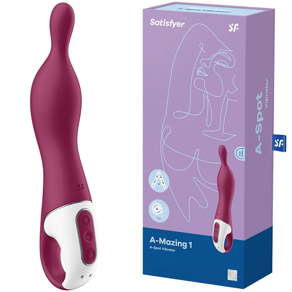 Satisfyer A-Mazing 1 Vibrator A-Spot G Spot POWERFUL USB Sex Toy Berry