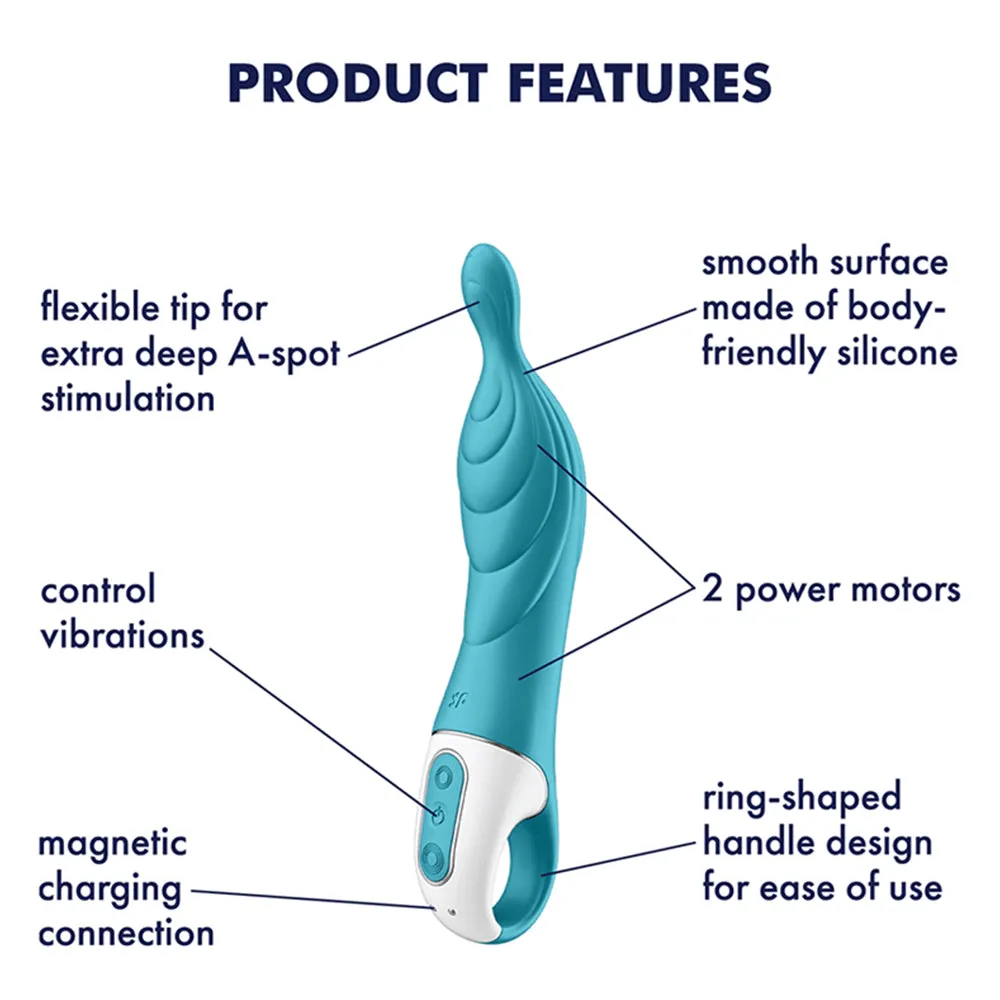 Satisfyer A-Mazing 2 Vibrator A-Spot G Spot POWERFUL USB Sex Toy Blue