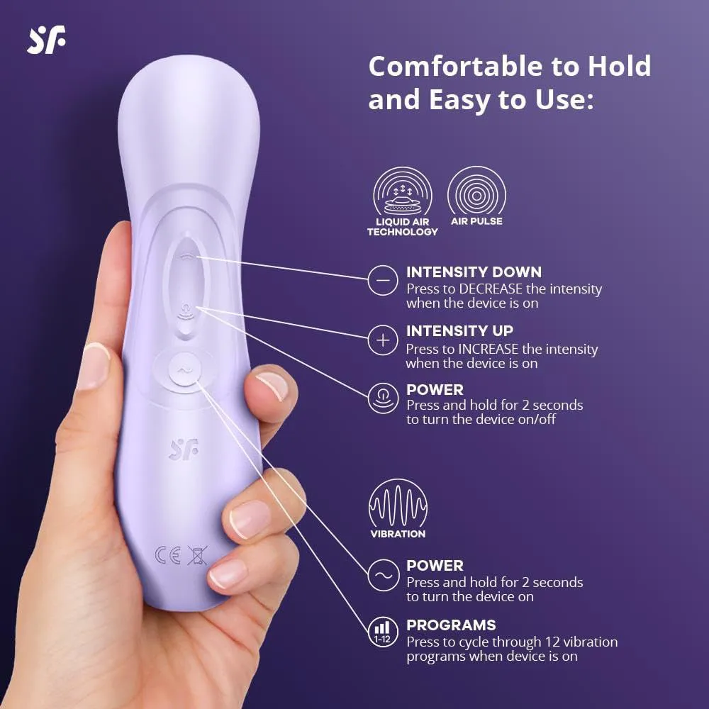 Satisfyer Pro 2 G3 Clitoral Stimulator Liquid Air Pulse Vibrator Female Sex Toy