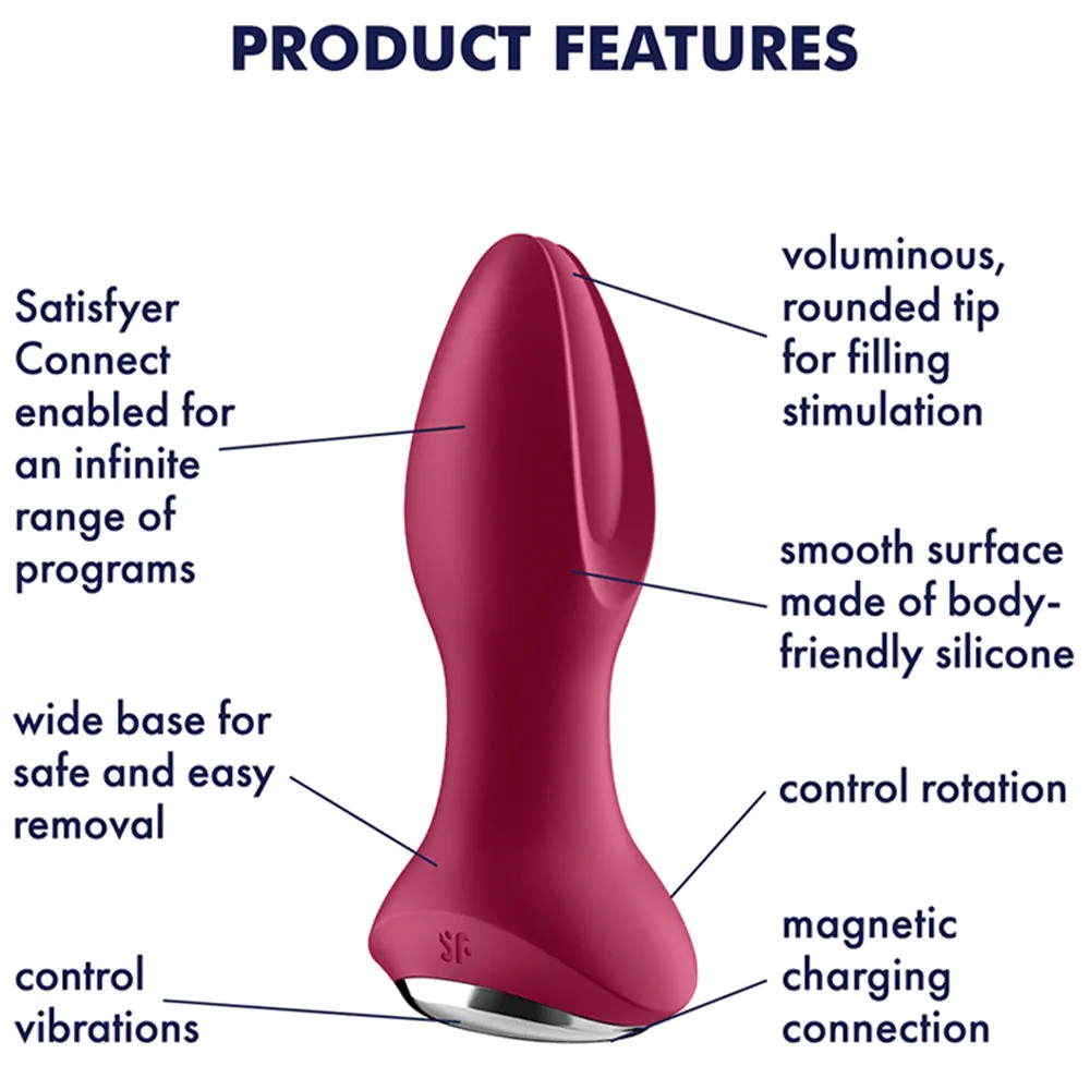 Satisfyer Rotator 1 2 Anal Plug Rotating Vibrating Butt Vibrator APP Sex Toy New