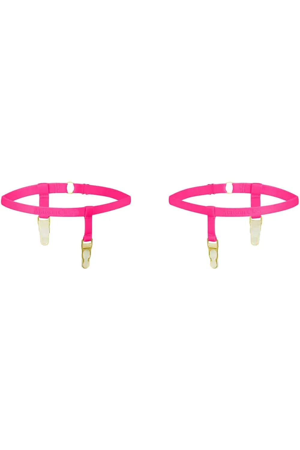 Signature Leg Garters Pink