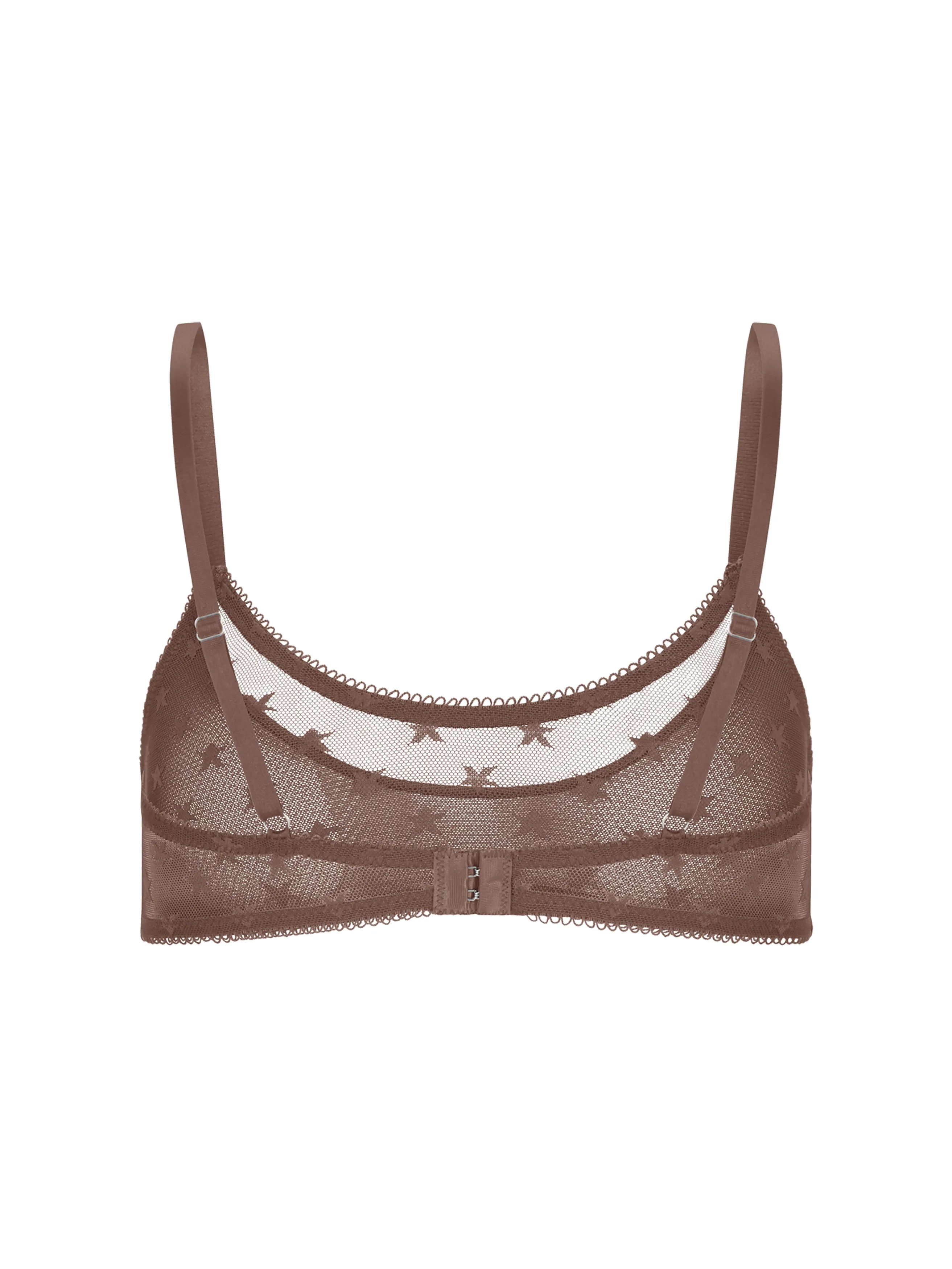Star Lace Bralette - Mocha