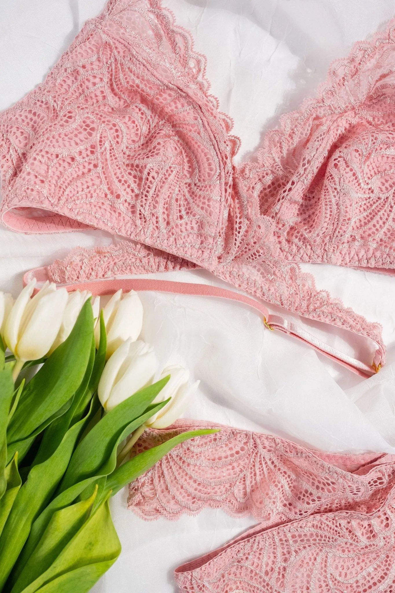 Strappy Wrap Bralette - Blush