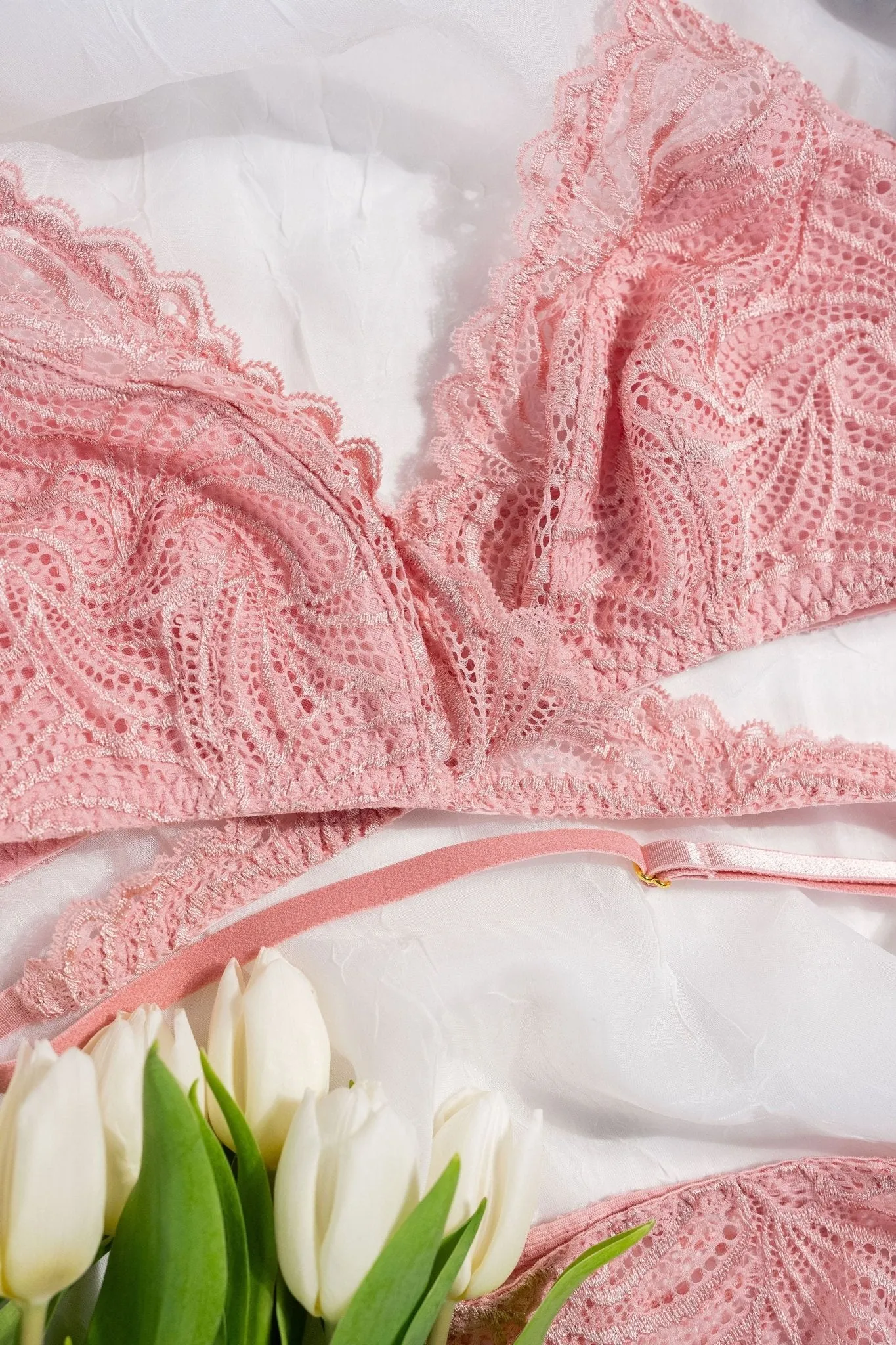 Strappy Wrap Bralette - Blush