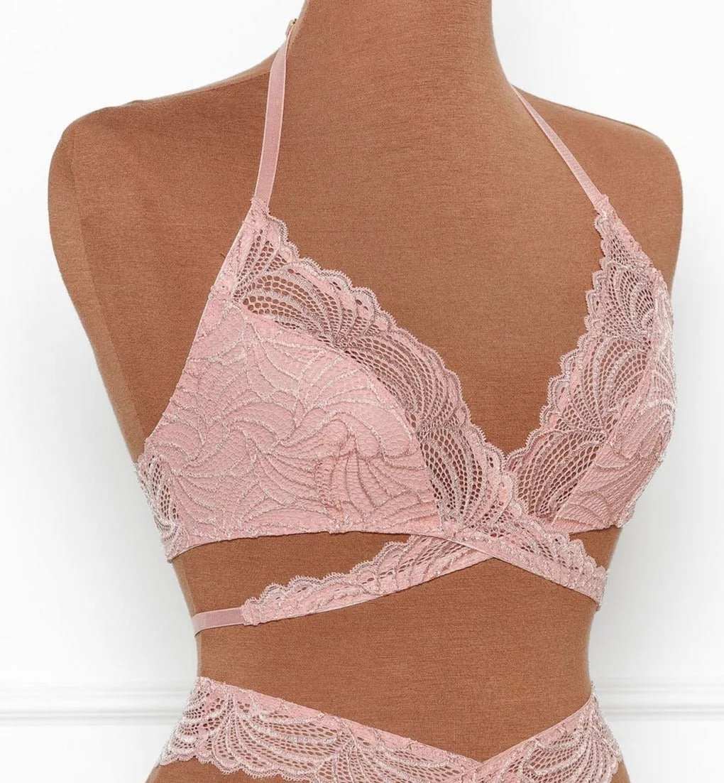 Strappy Wrap Bralette - Blush
